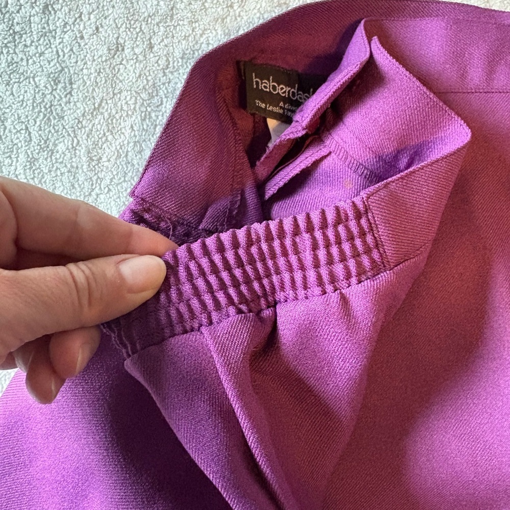 Vintage Haberdashery Plum Color Trousers, NWT. Sz 18 - Picture 5 of 10